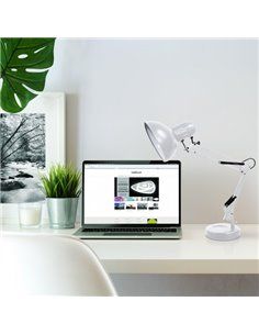 Flexo Articulable Rutilo 1xe27 Plata 57x39x15 Cm 2