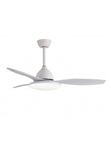 White Dc Fan Yael 72w 3000-4000-6000k 122d 7200lm 3 Blades, Remote+timer+memory