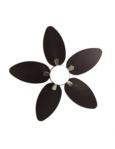 DC Borasco Fan 24w Niq/braun 5 Asp.6 Vel 132d 2950lm Fernspeicher.y Temp.3000-4000-6000k