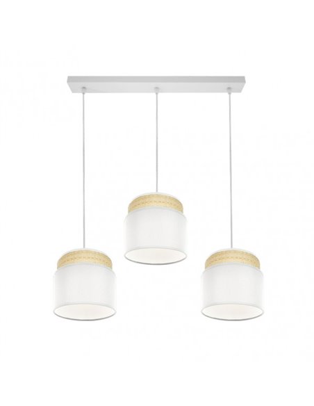 Kandy strip 3xe27 Natural/white Regx68x19 Cm