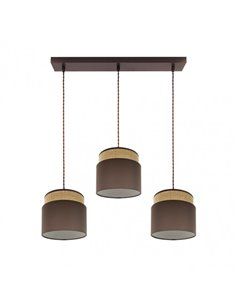 Regleta Kandy 3xe27 Natural/marron Regx68x19 Cm 2
