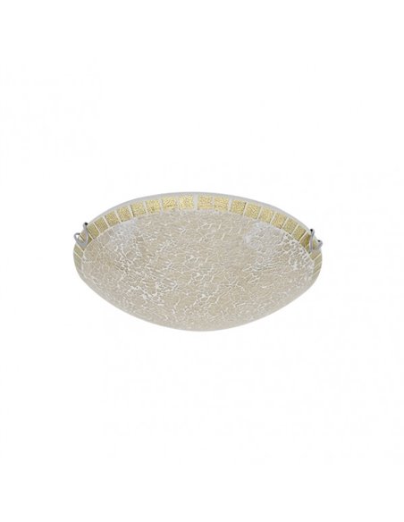 Ceiling Light Tenor 2xe27 Amber Mosaic 10x30x30 Cm