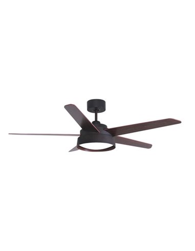 Fan 25w Dc Brown Lebeche 5 Blades Rev. Walnut/oak 6 speeds 3000-4000-6000k 132d Remote, memory And Timer
