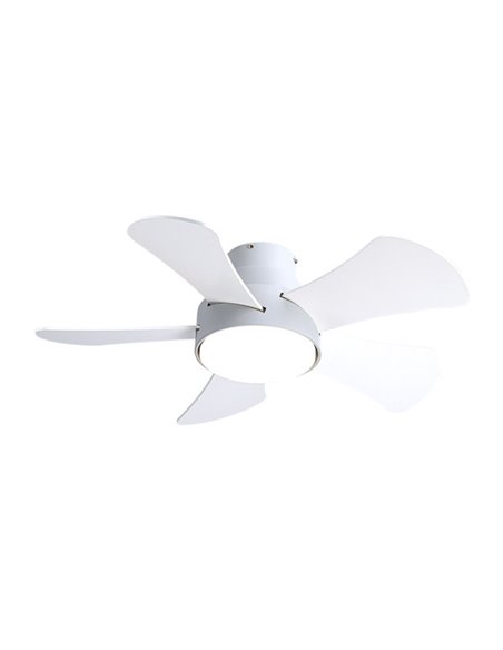 Ventilador Gregario 25W DC Branco 5 Lâminas