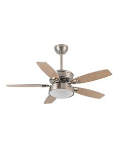 Ventilador de Teto DC Braw Níquel 5 Lâminas Faia Prateada 2