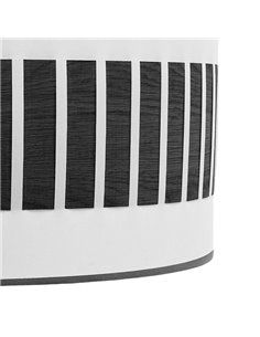 Pie Salon Ivanna 1xe27 Negro/blanco-madera Negra 163x40x40 Cm 2