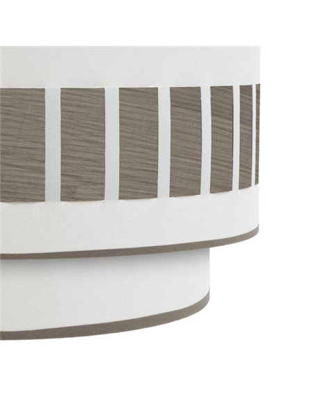 Applique Ivanna 1xe27 Legno Bianco-Grigio 17x30x15 Cm