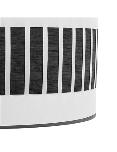 Table Lamp High Ivanna 1xe27 Black/white-black wood 62x30x30 Cm