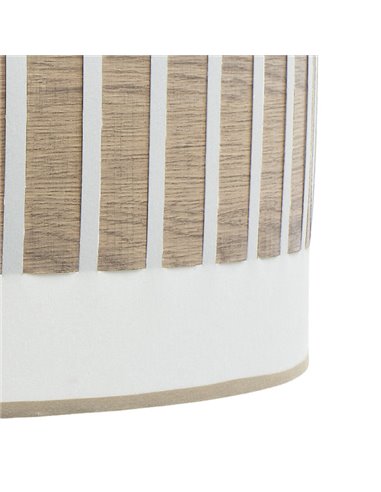 High Table Lamp Ivanna 1xe27 White/white-light wood 62x30x30 Cm