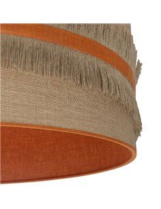 Pie Salon Natalia 1xe27 Niquel/saco-naranja 164x40x40 Cm 2