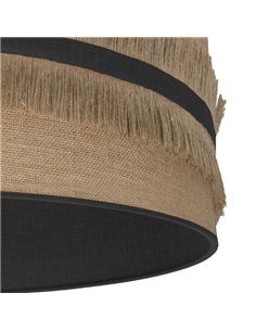 Natalia Candeeiro de mesa 1xe14 Preto/saco-preto 43x17x17 cm 2