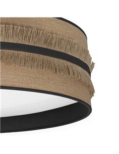Plafon 72w Natalia Saco-negro 5616lm 3000k,4000k,6500k 13x50x50 Cm 2