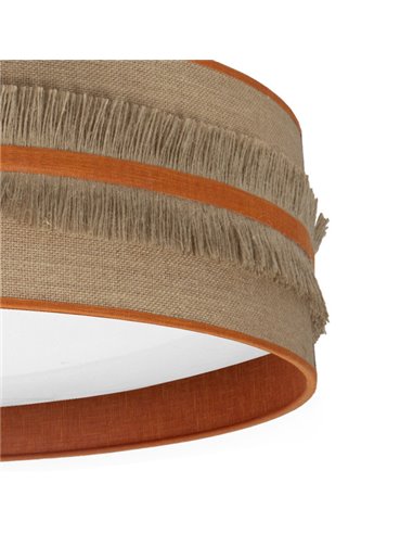 Plafoniera 96w Natalia Saco-arancione 7488lm 3000k,4000k,6500k 13x60x60 Cm