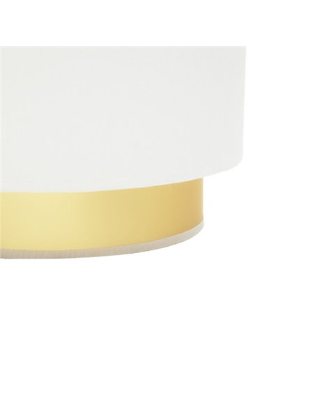 Aplique Anuska 1xe27 Blanco/oro 17x30x16 Cm