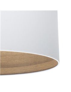 Candeeiro de mesa Tatiana 1xe27 Níquel/madeira branca-clara 63x30x30 cm 2