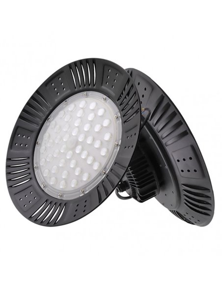 Cappa Industriale Granito 100w 6500k Nero 11000lm 11x30x30 Cm