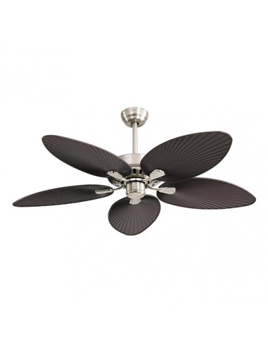 DC Borasco Fan 24w Niq/braun 5 Asp.6 Vel 132d 2950lm Fernspeicher.y Temp.3000-4000-6000k