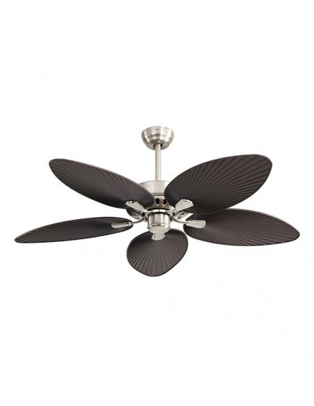 DC Borasco Fan 24w Niq/braun 5 Asp.6 Vel 132d 2950lm Fernspeicher.y Temp.3000-4000-6000k