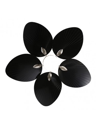 Fan Dc Chaw 24w 2950lm Nickel/black 5asp.6 speeds 132d with remote, Memory Y Temp.3000-4000-6000k
