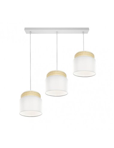 Kandy strip 3xe27 Natural/white Regx68x19 Cm