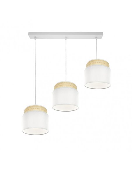 Kandy strip 3xe27 Natural/white Regx68x19 Cm