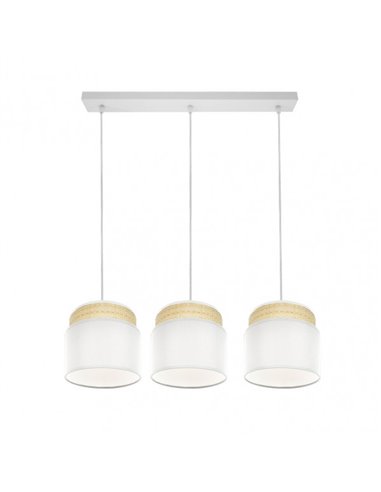 Kandy strip 3xe27 Natural/white Regx68x19 Cm