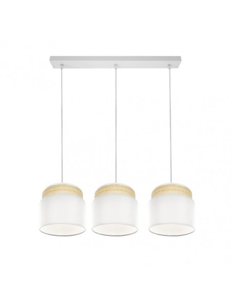 Kandy strip 3xe27 Natural/white Regx68x19 Cm