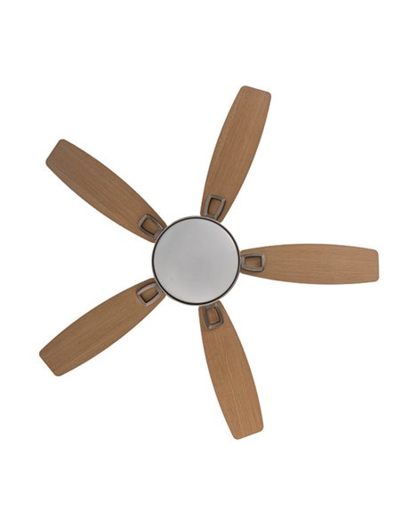 Ventilador de Teto DC Braw Níquel 5 Lâminas Faia Prateada