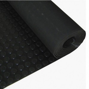 Pavimento Circulos 1,20x10 Metros 3 mm. de Grosor Color Negro