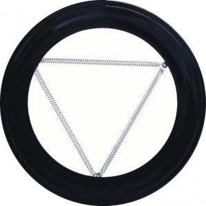 Plafón Embellecedor de Color Negro Para Estufa 120 mm.