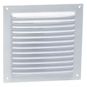 Rejilla Ventilación Atornillar  15x15 cm. Blanca Lacada