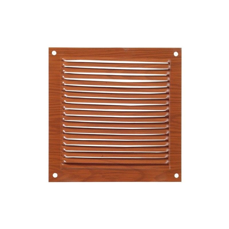 Rejilla Ventilación Atornillar 15x15 cm. Alumio Madera