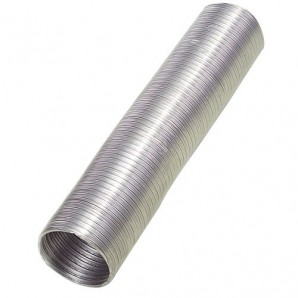 Tubo de alumínio compacto cinza Ø 110 mm. / 5 metros