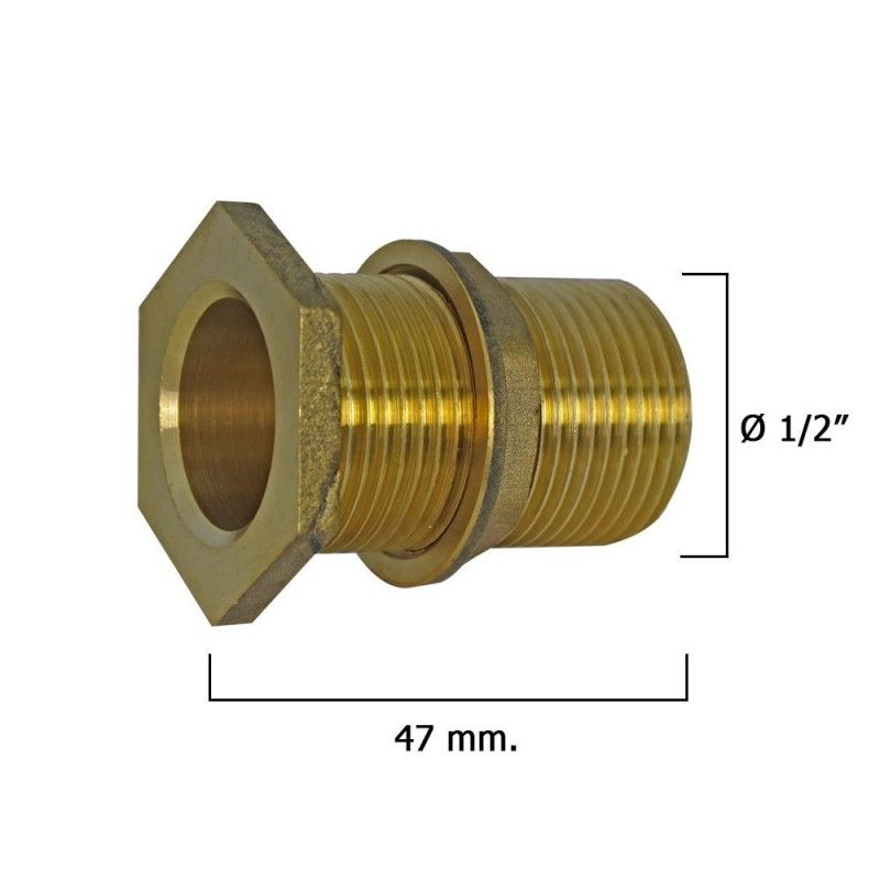 Saída de Tanque Racort Com Rosca 1/2"