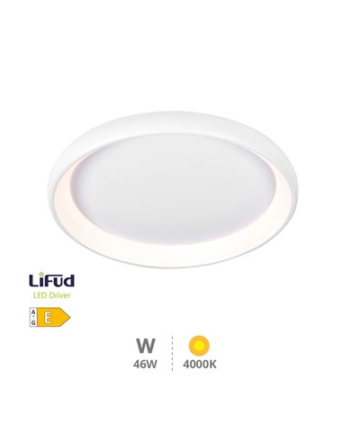 Plafon LED redondo Simola 46W 4000K Branco