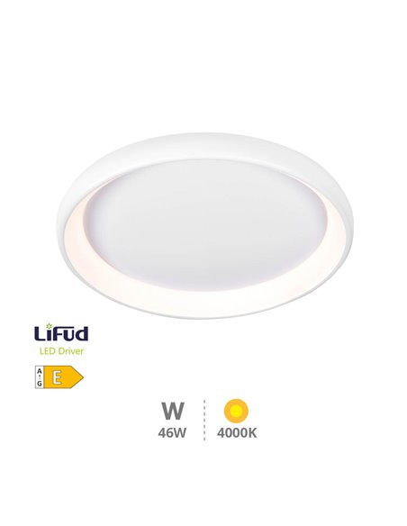 Plafón techo LED Simola redondo 46W 4000K Blanco