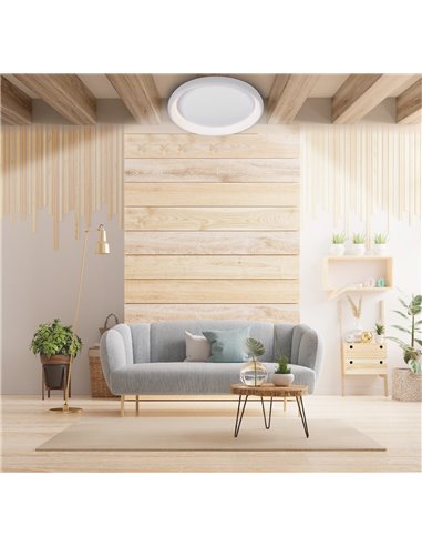 Plafon LED redondo Simola 46W 4000K Branco