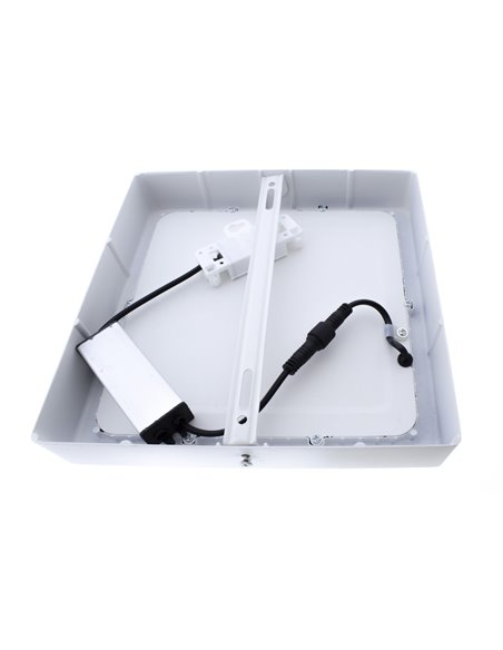 Plafón LED Gelys IP54 18W 4000K cuadrado blanco
