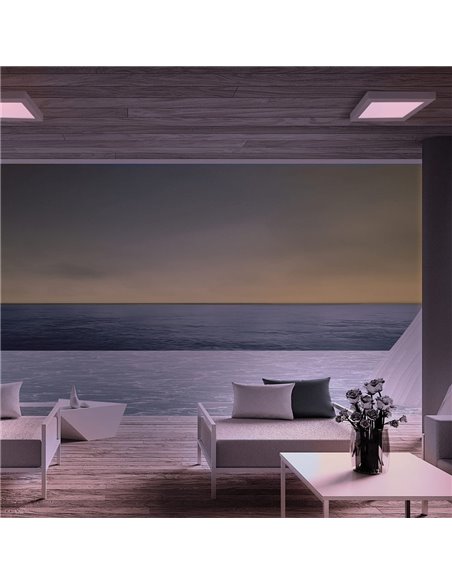Plafón LED Gelys IP54 18W 4000K cuadrado blanco