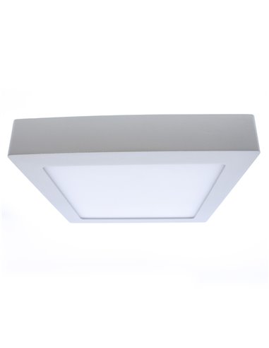 Plafón LED Gelys IP54 30W 4000K cuadrado blanco