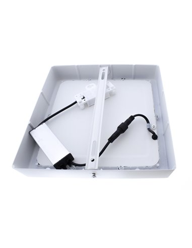 Plafón LED Gelys IP54 30W 4000K cuadrado blanco