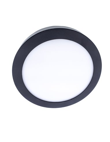 Plafón LED Gelys IP54 30W 4000K redondo antracita
