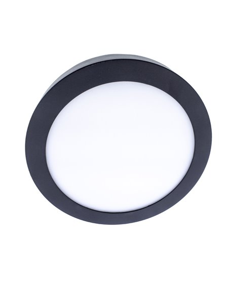 Plafón LED Gelys IP54 30W 4000K redondo antracita