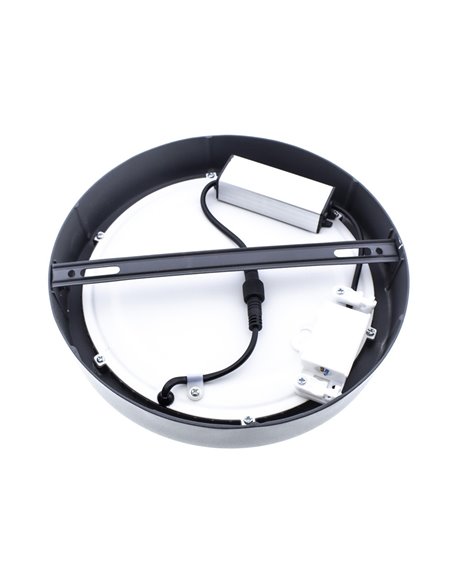 Plafón LED Gelys IP54 30W 4000K redondo antracita