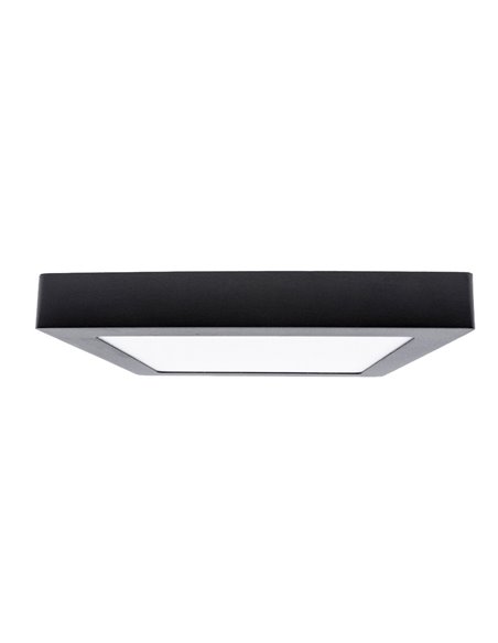 Plafón LED Gelys IP54 18W 4000K cuadrado antracita