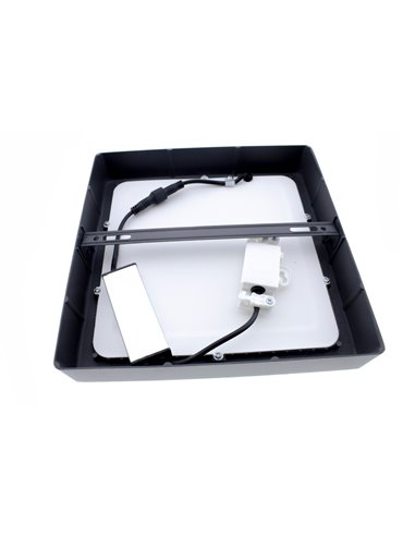 Plafón LED Gelys IP54 18W 4000K cuadrado antracita