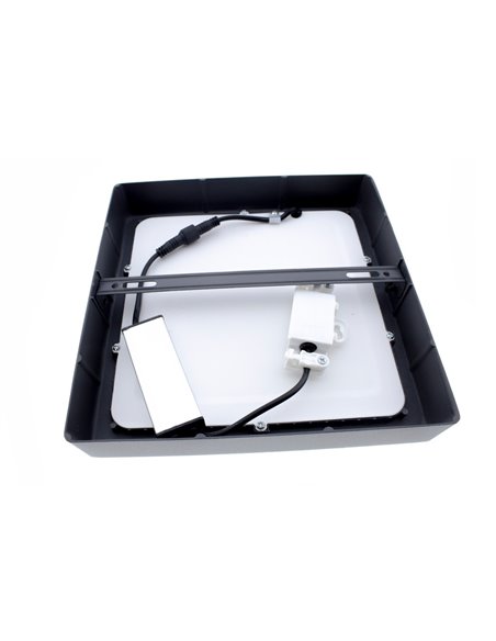 Plafón LED Gelys IP54 18W 4000K cuadrado antracita