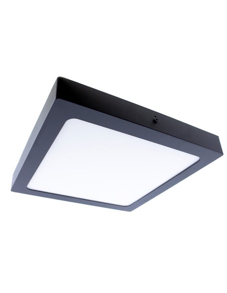 Plafón LED Gelys IP54 30W 4000K Cuadrado Antracita