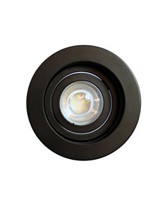 Empotrable Akrah redondo negro 2