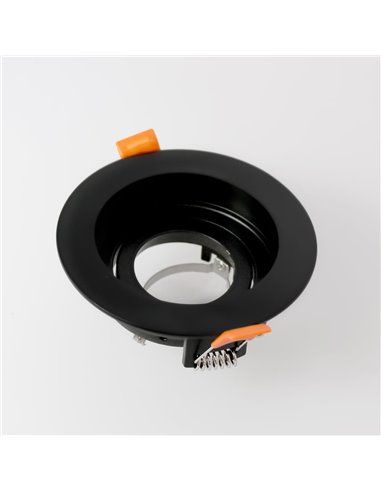 Empotrable Akrah redondo negro